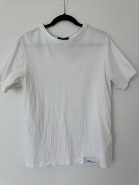 3.1 Phillip Lim White Short-Sleeve Crew T-Shirt